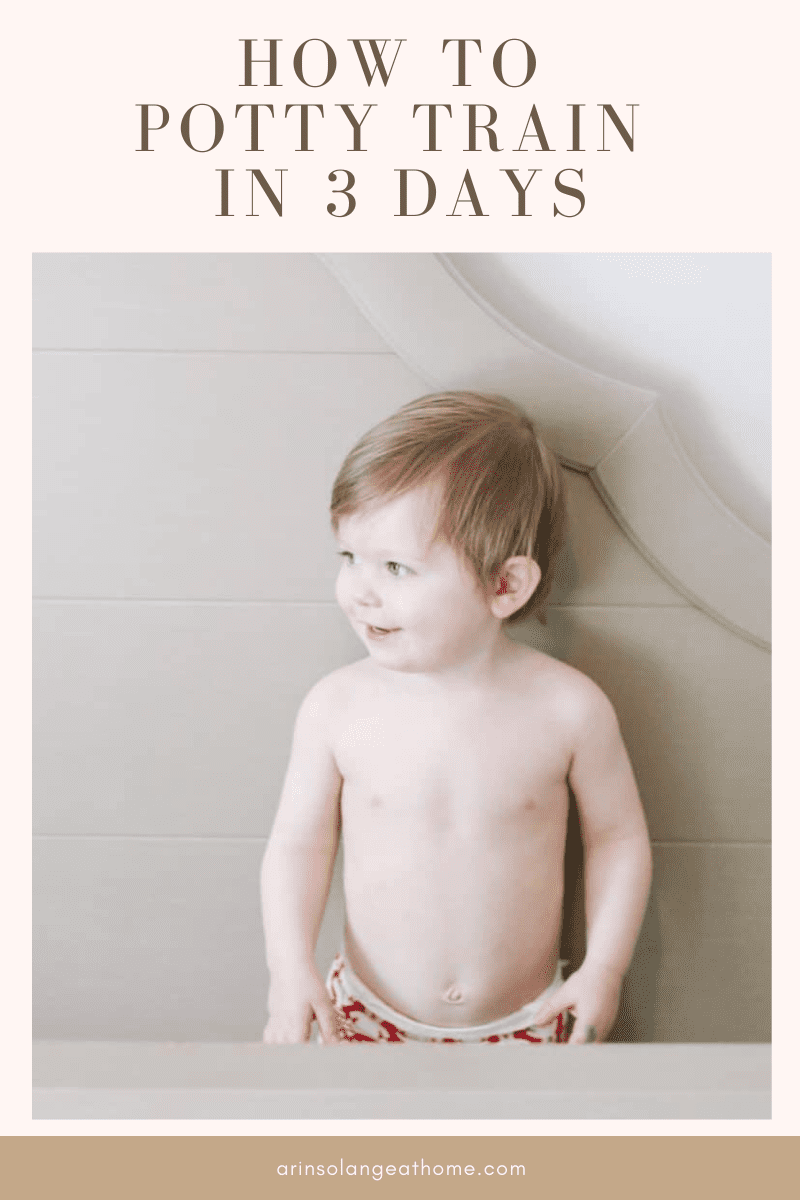 how to potty train in 3 days