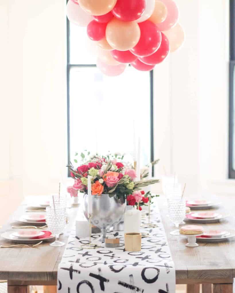 galentine's day tablescape