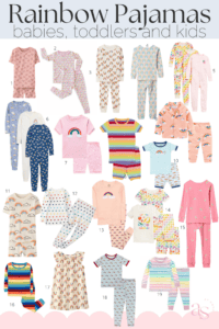 rainbow pajamas