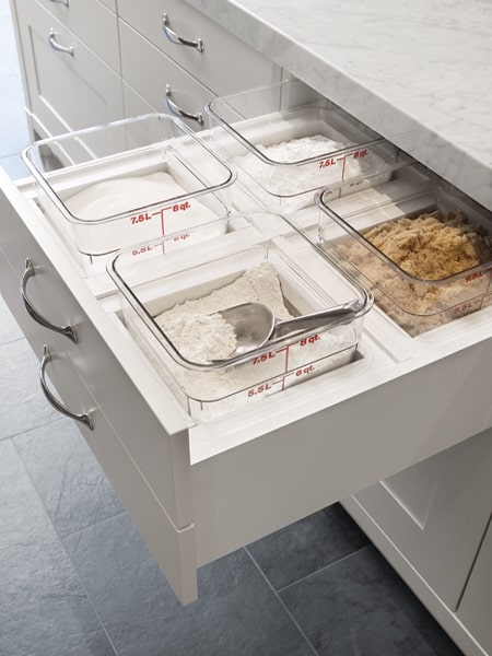 baking cabinet organization