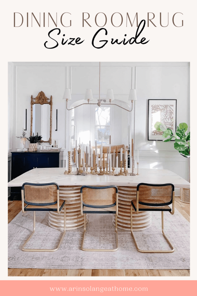 How to Size a Rug for Your Dining Room