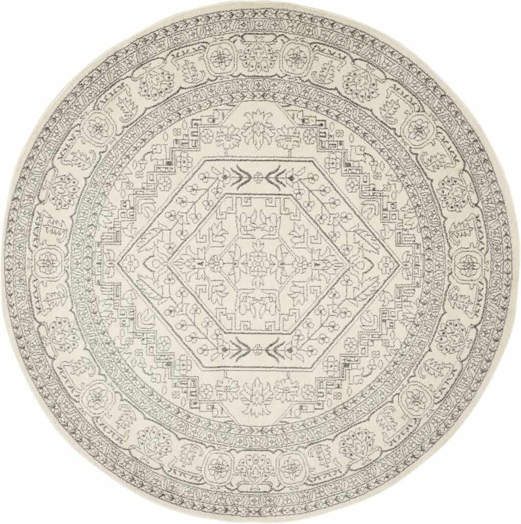 round dining rug