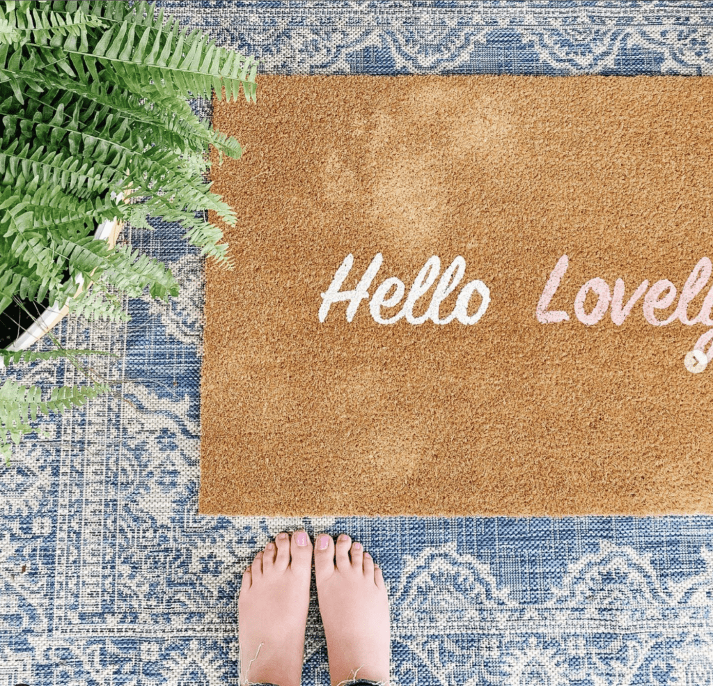 doormat with cricut joy