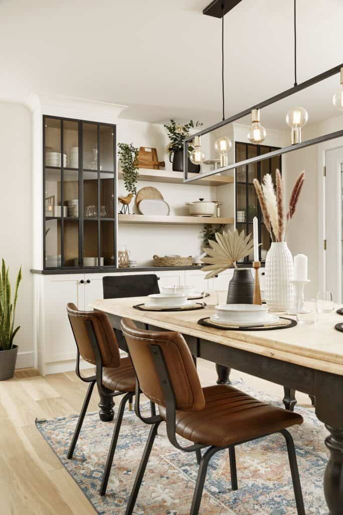 masculine dining room