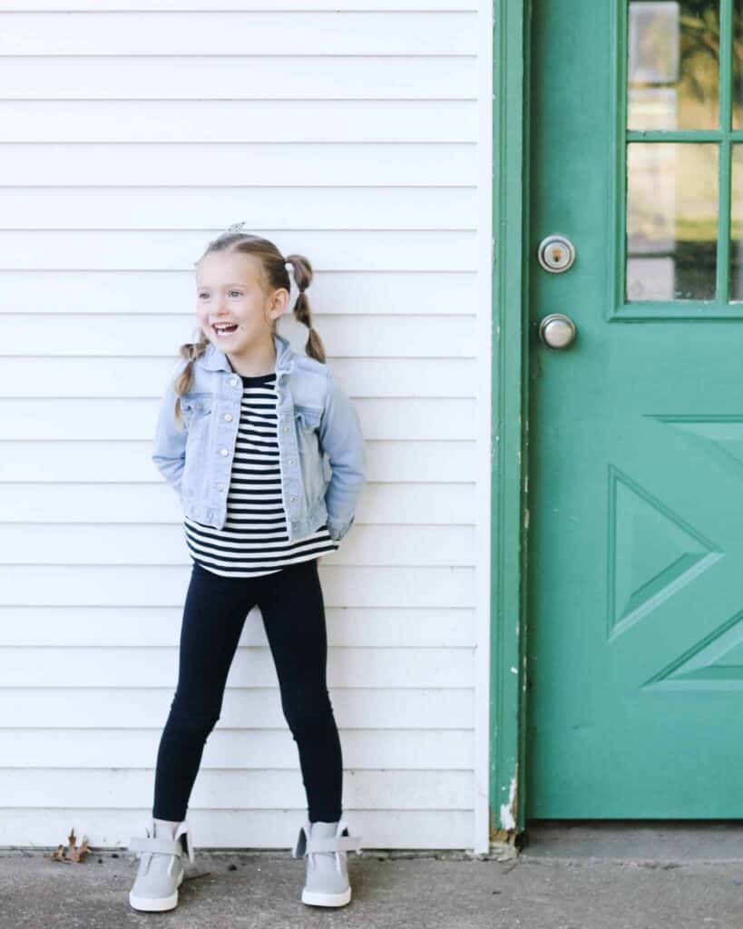 smiling girl outside