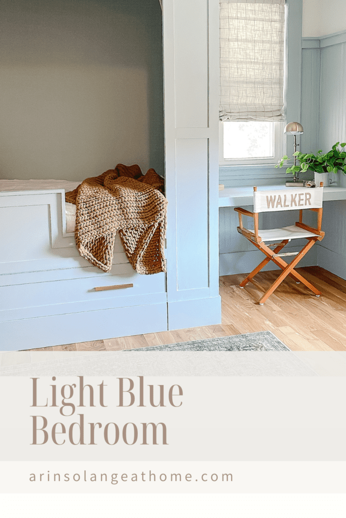 light blue bedroom 