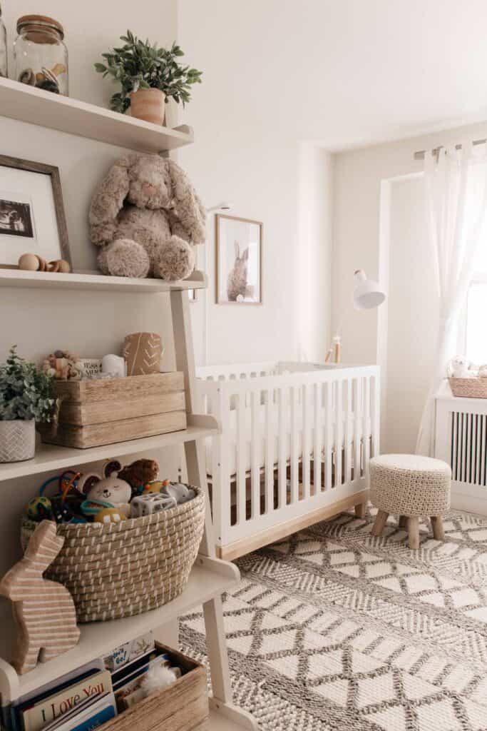 Nursery shelving hot sale ideas