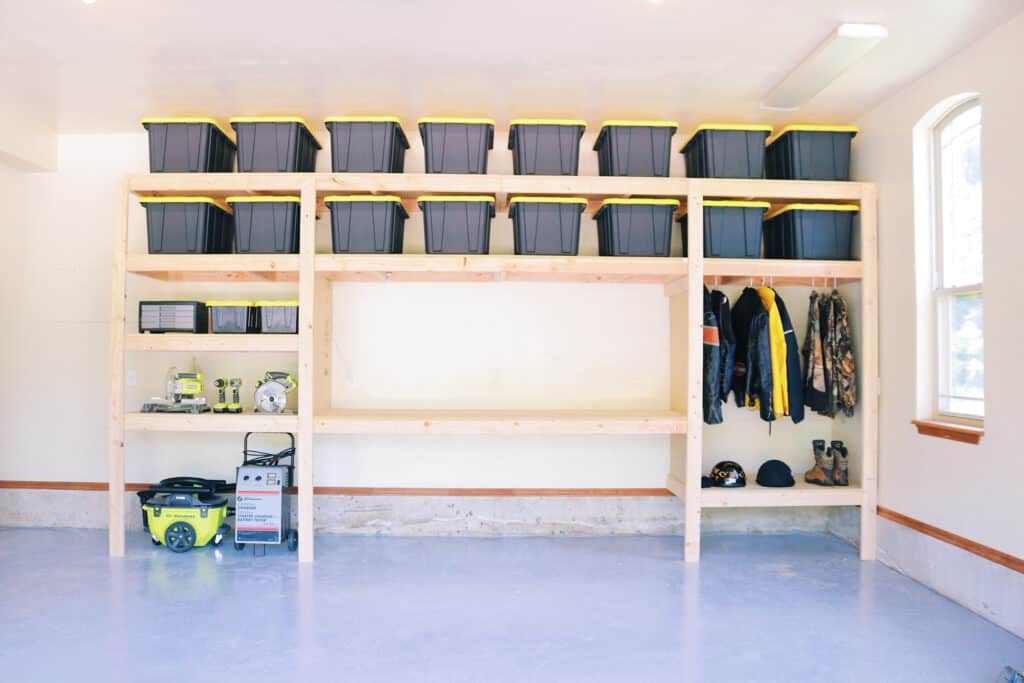 how to organize garage on a budget