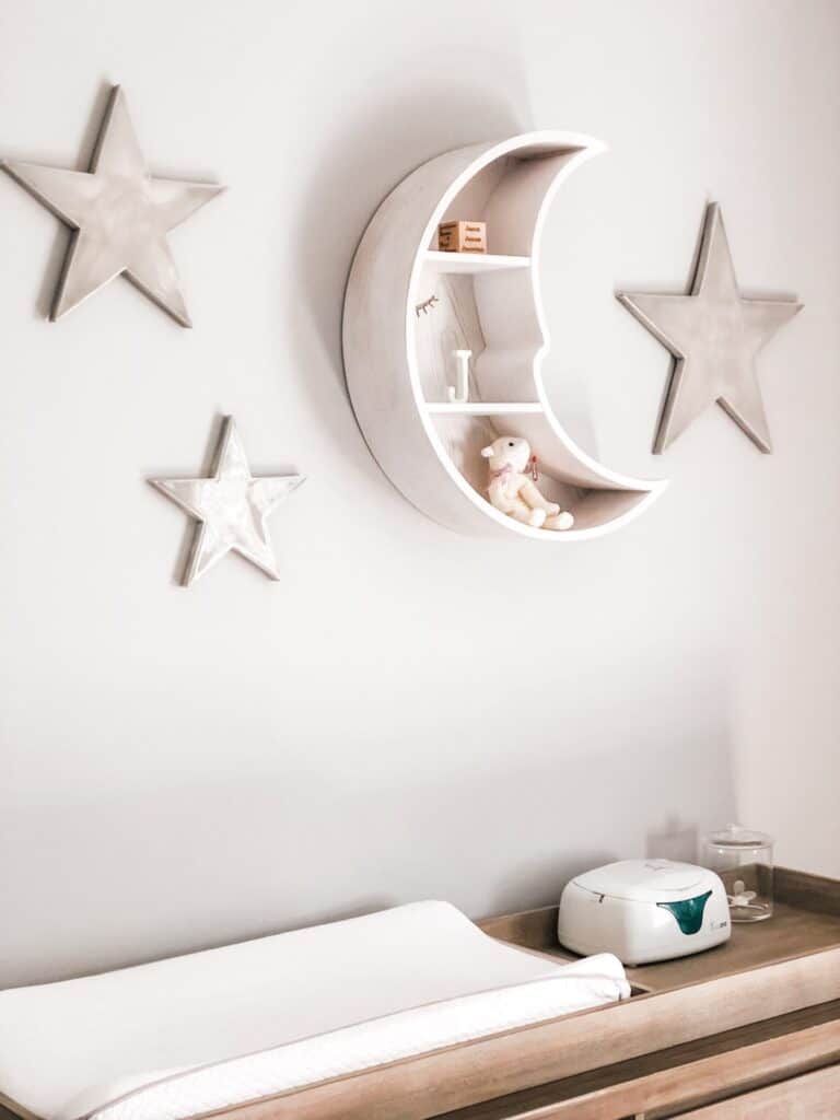 shaped shelves nursery decor