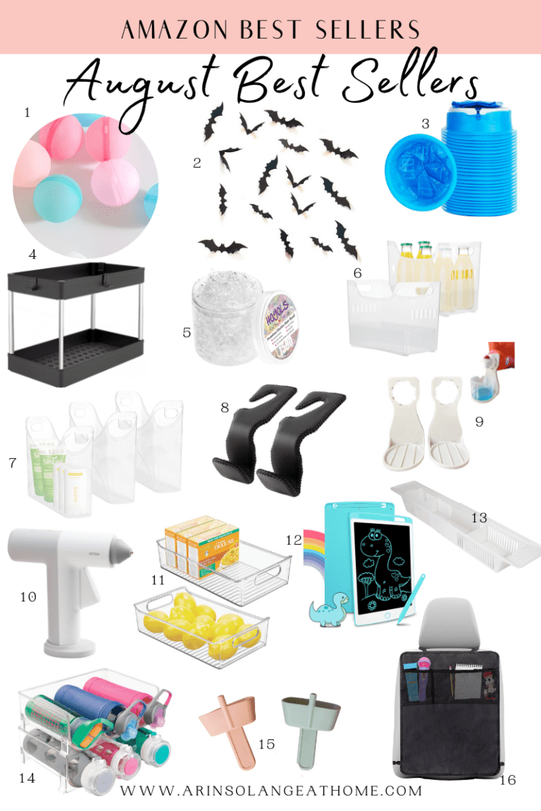 Amazon Best Seller List August 2022 arinsolangeathome