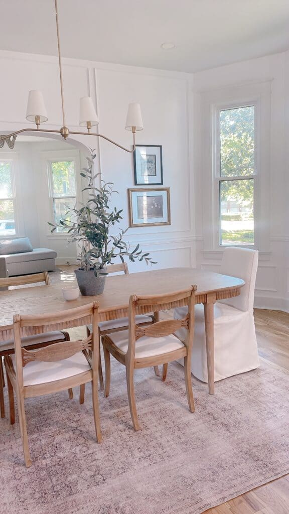 Picture Frame Molding in the Dining Room