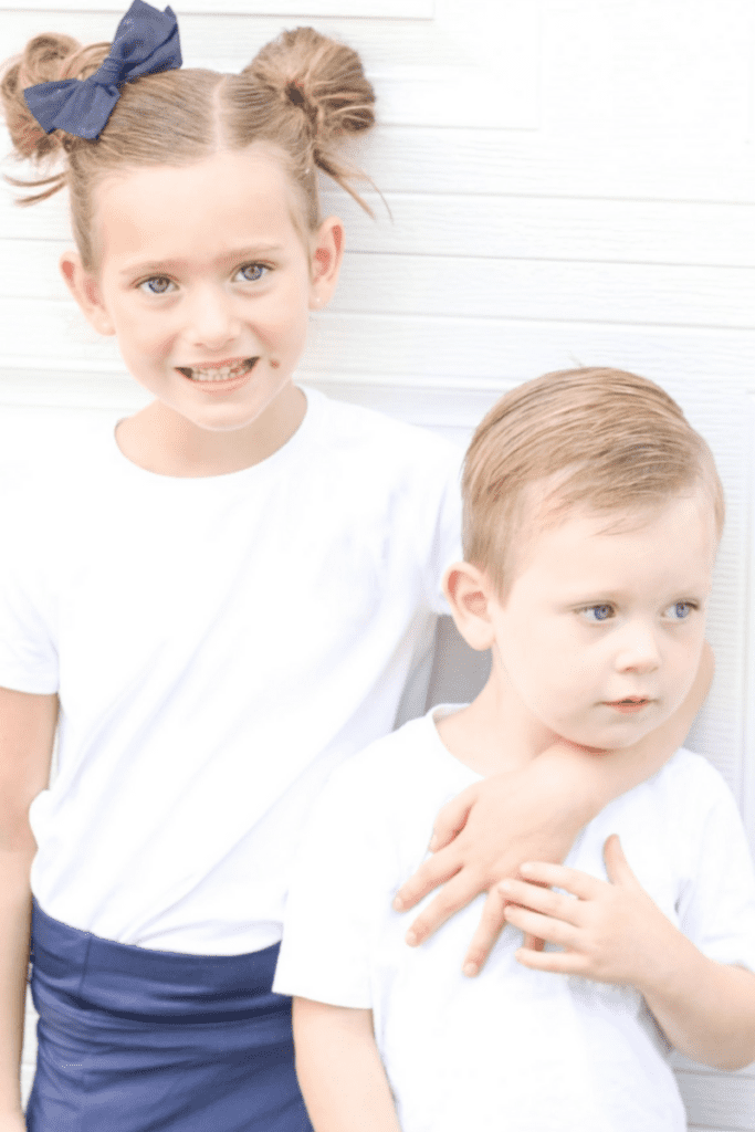 boy and girl in uniform