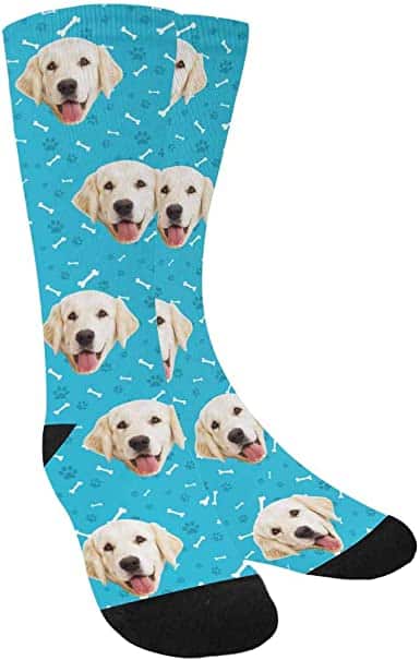 socks with dogs on them