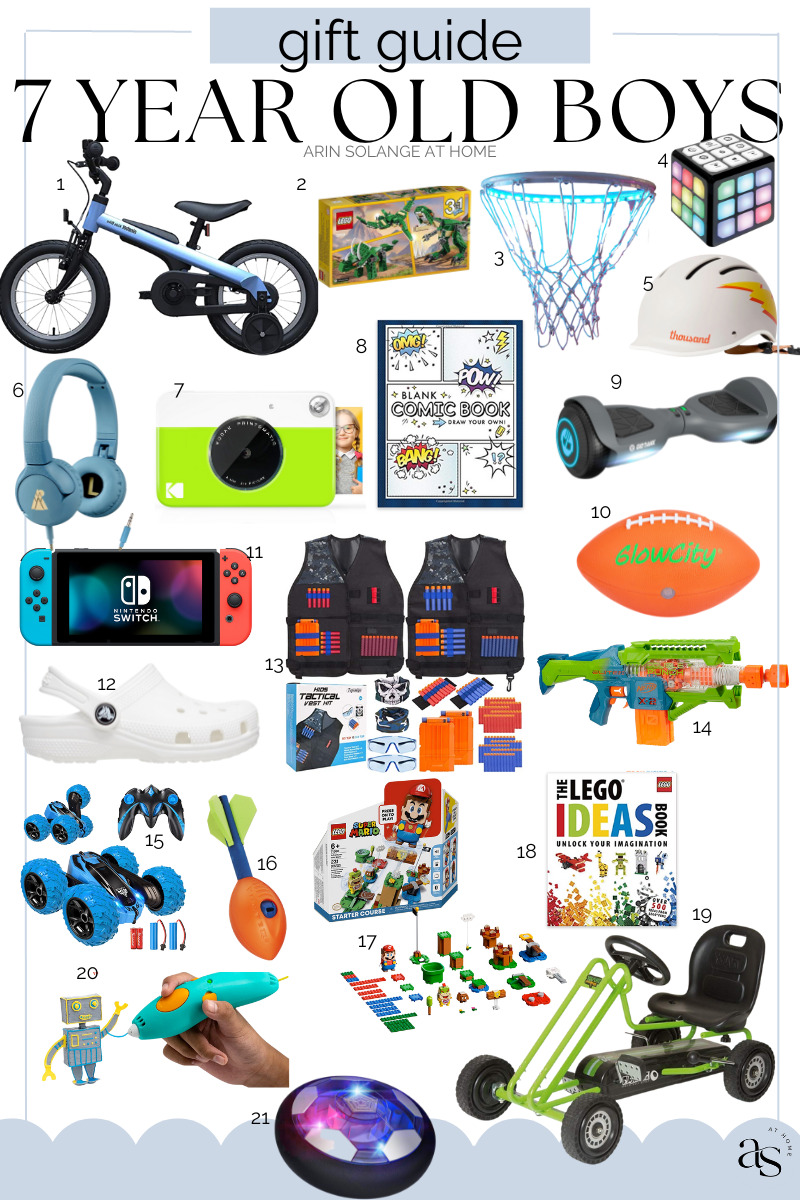 Best Gifts for 7 Year Old Boys arinsolangeathome