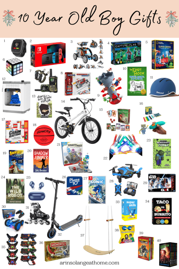 40 Unique Gifts for 10 Year Old Boys