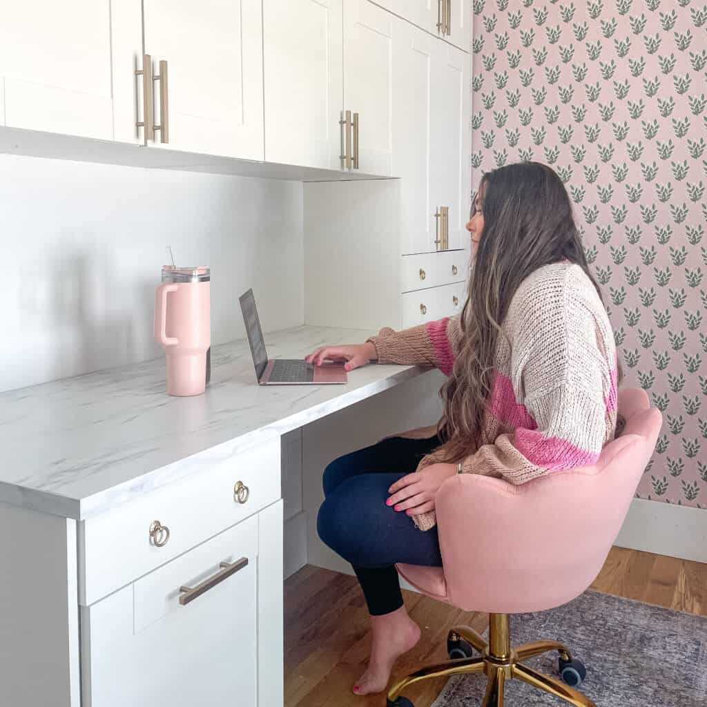 Klearvue cabinetry made this small home office functional and stylish.