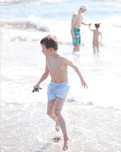 10 year old boy at the beach