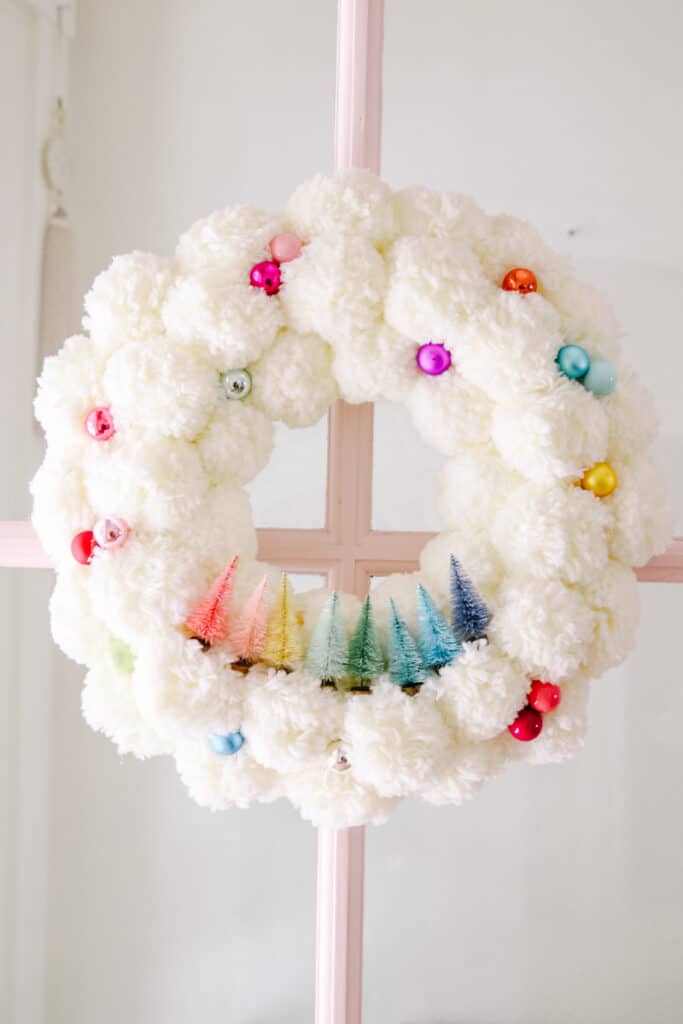 10 Christmas DIYs You'll Love-DIY POM POM wreath