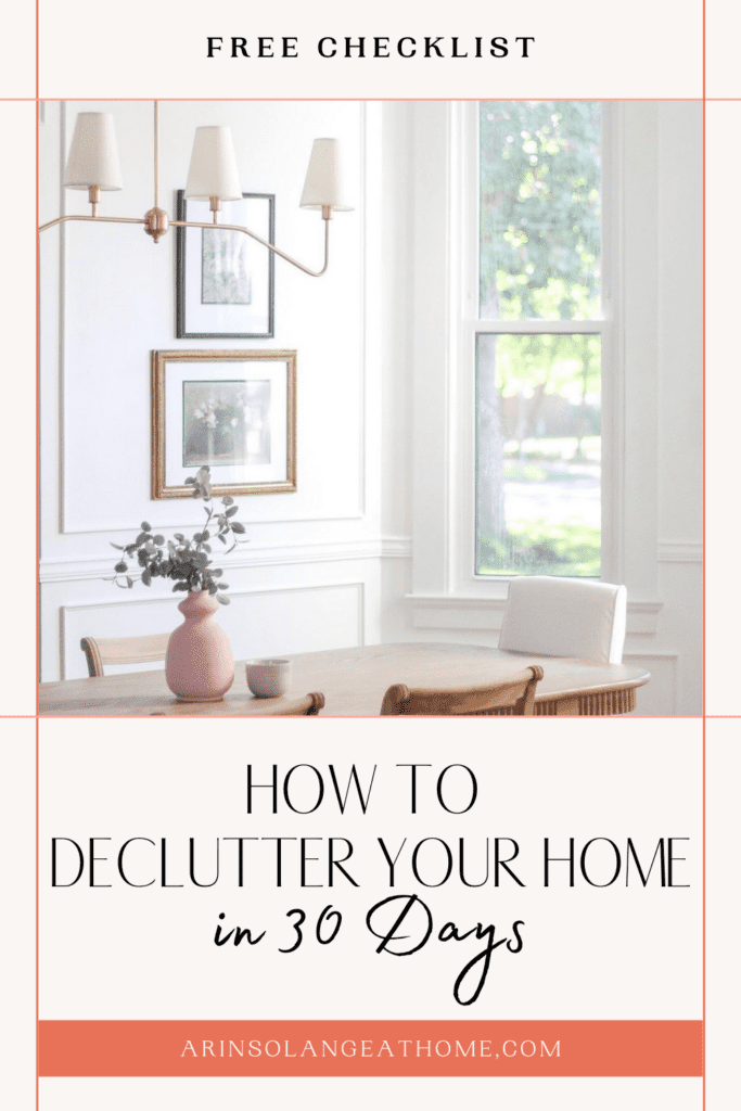 how to declutter your home