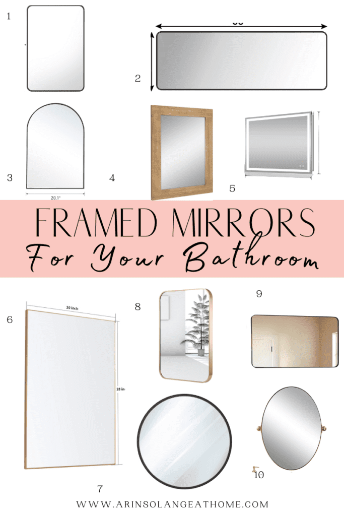 How to Make a DIY Bathroom Mirror Frame - TheDIYPlan