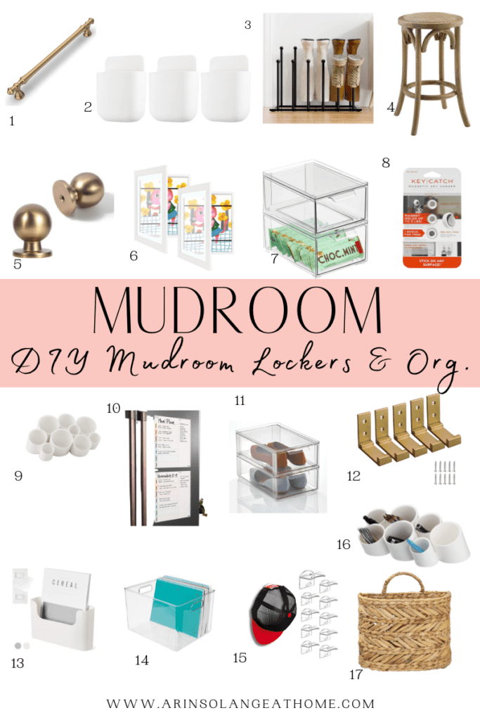 DIY Mudroom Lockers Pinned Round Up