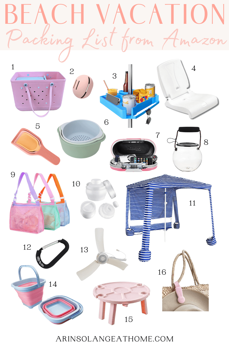 Beach Packing List - Arinsolangeathome