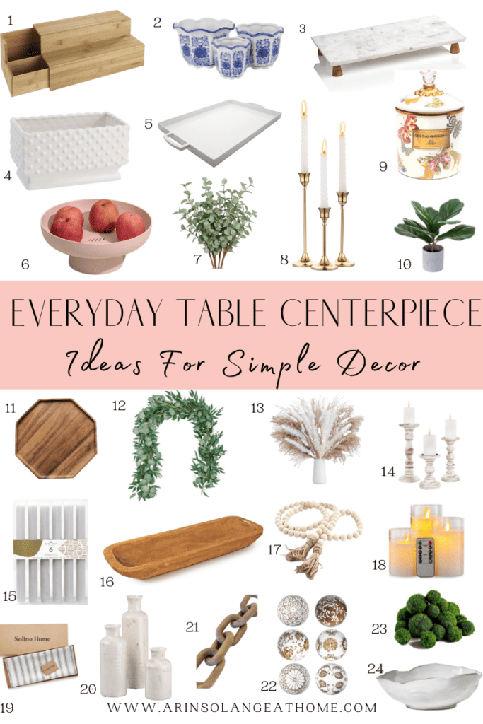 Everyday table centerpiece ideas shop my round up of 24 items!