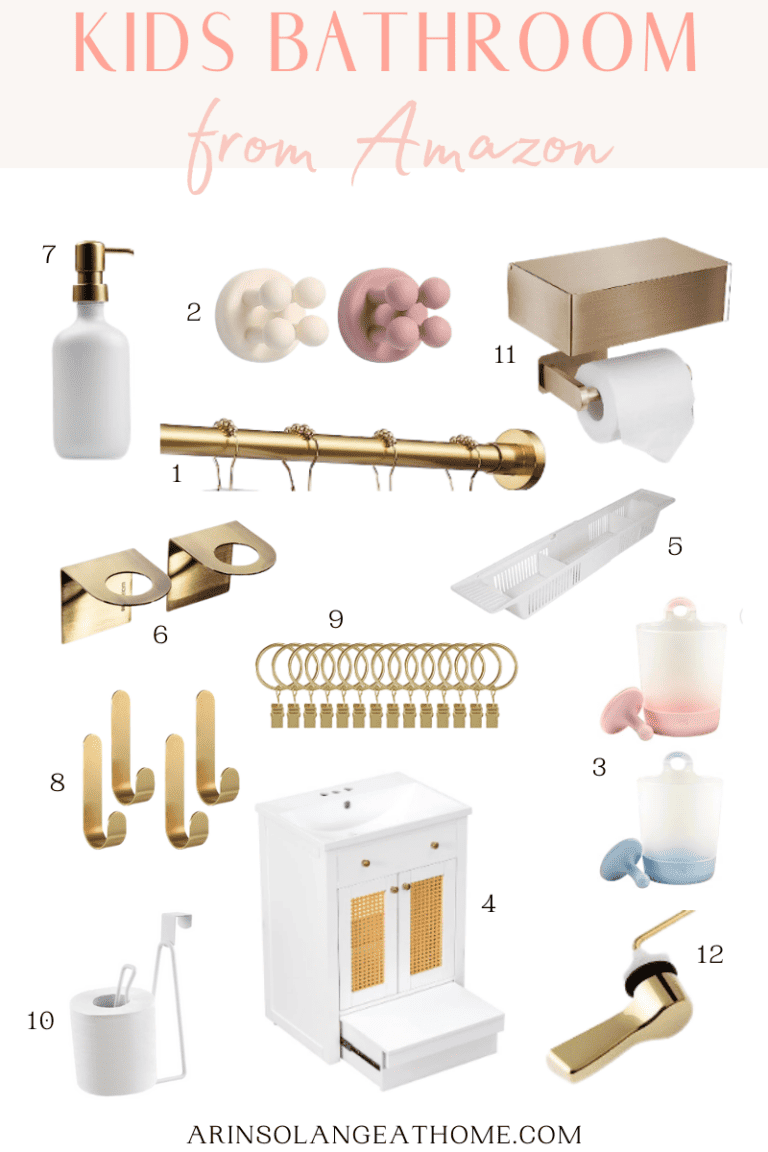 Kids Bathroom Organization from Amazon - arinsolangeathome