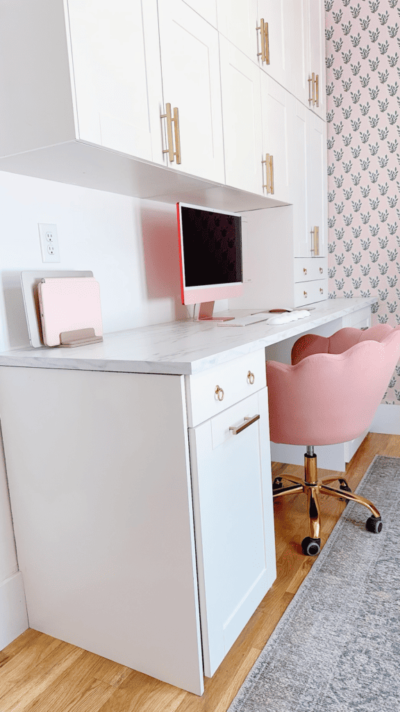 Amazon Best Sellers List in this pink home office