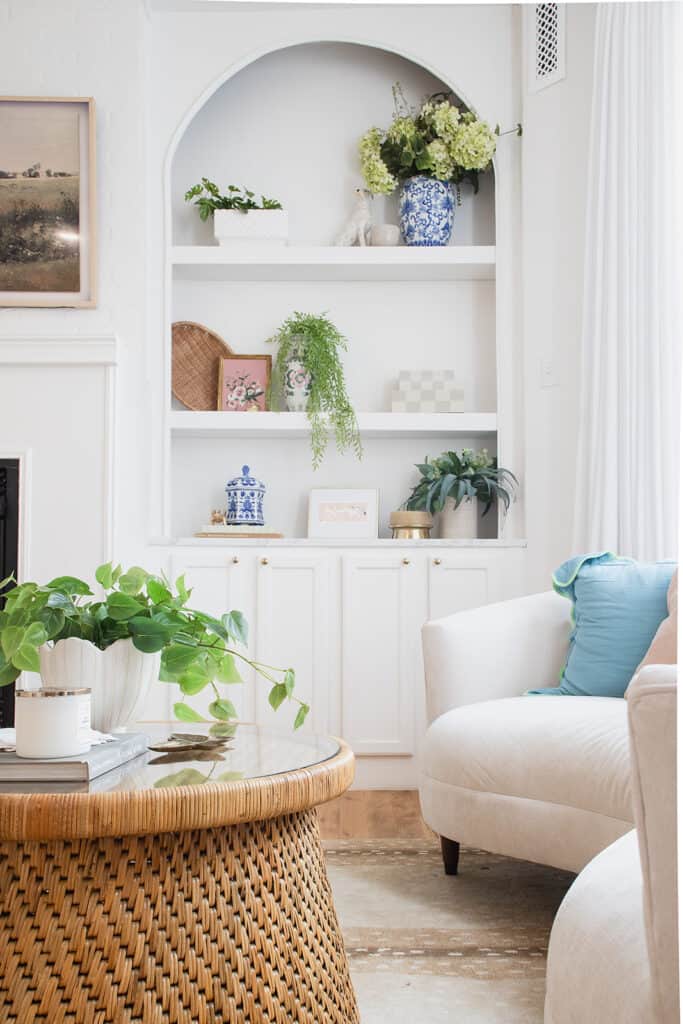 bright white hearth room 