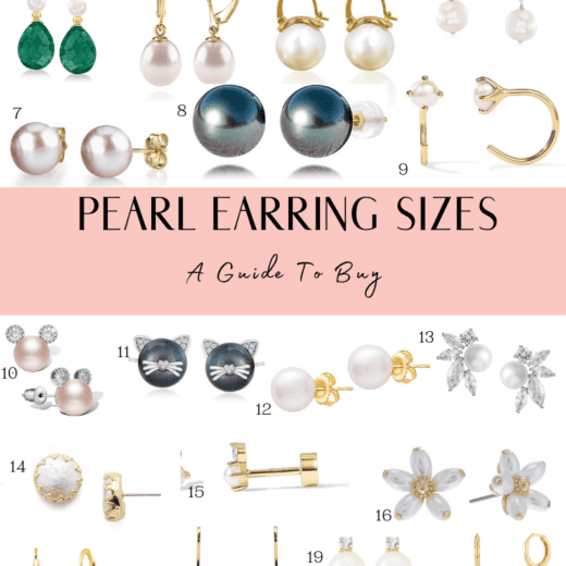 Shop my 20 favorite pearl earring sizes!