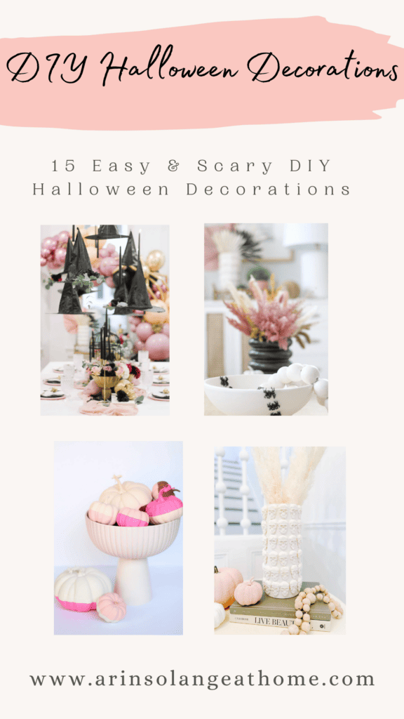 DIY Halloween Decorations Pinned Photo