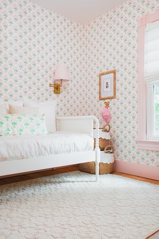 Little girl grand millennial room