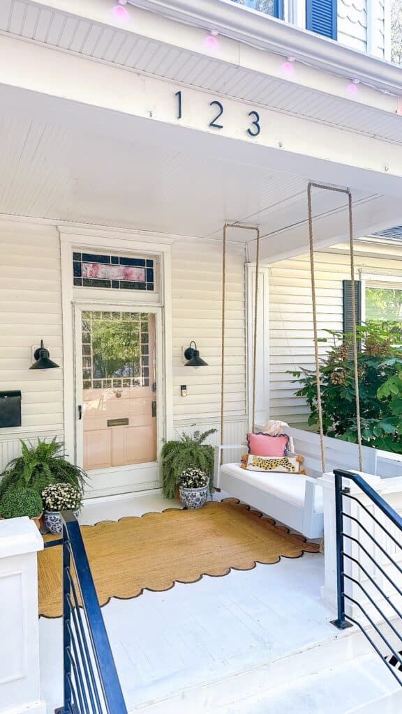 Grand millennial front porch