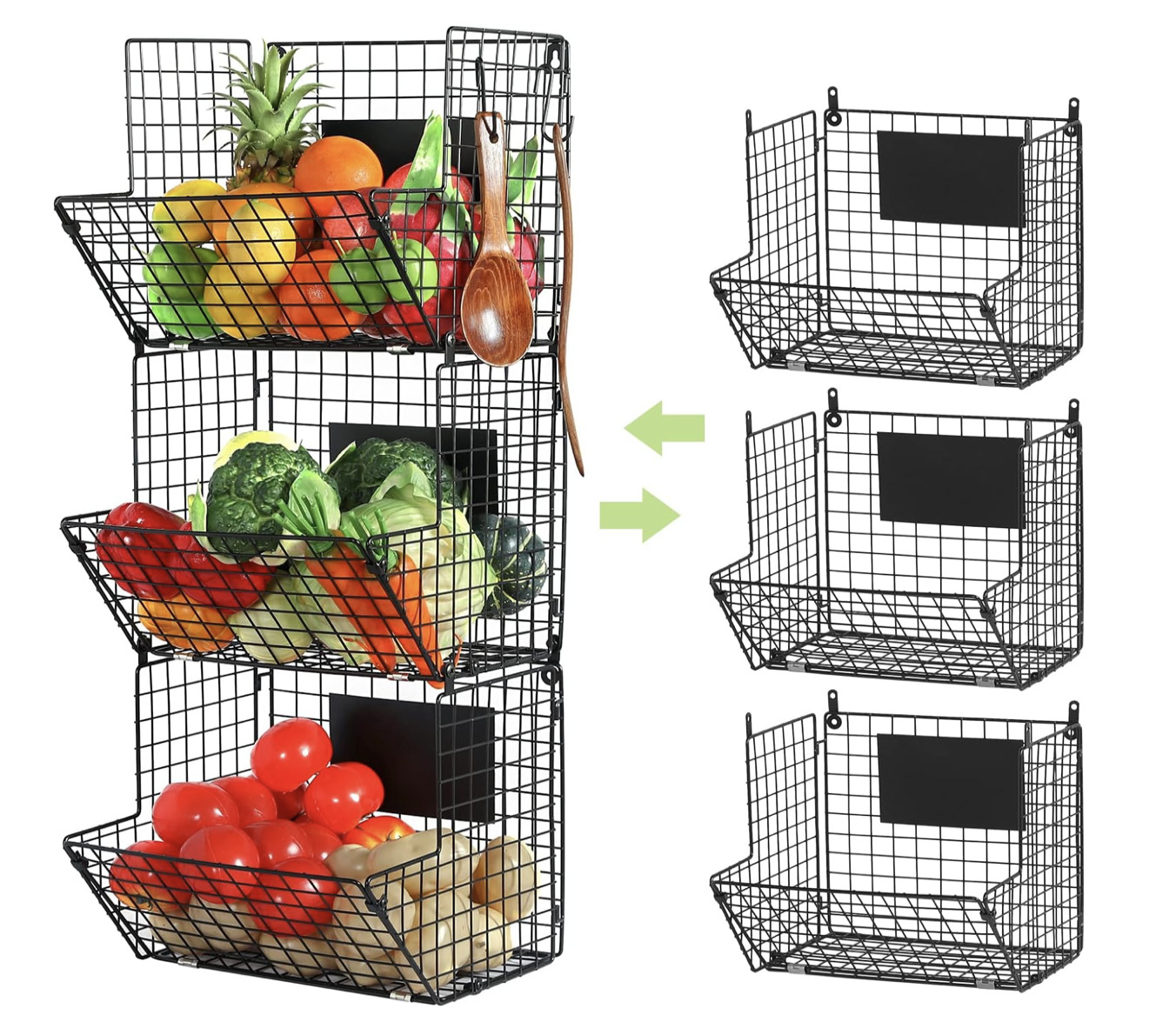 Wall Mounted Storage Bins arinsolangeathome