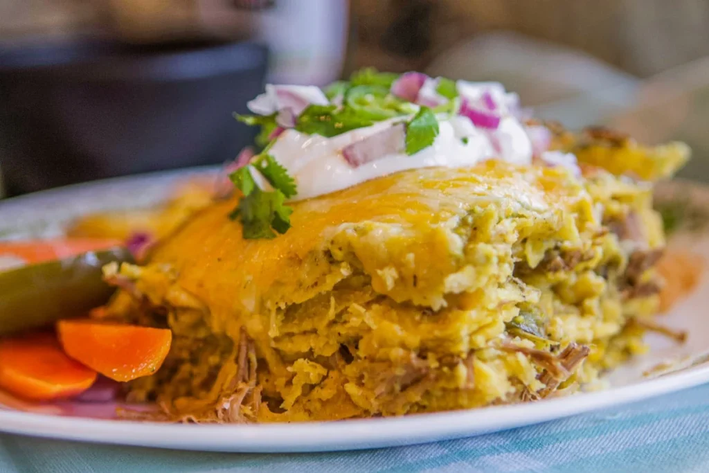 White chicken chili enchiladas for leftovers