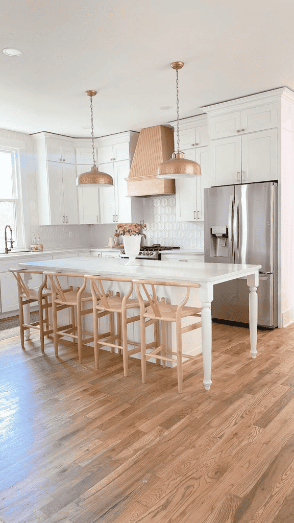 New DIY kitchen island and how to measure kitchen countertops