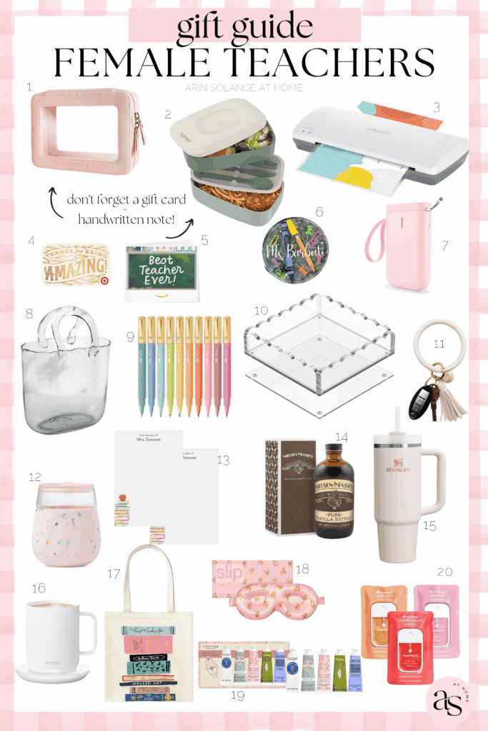 female teacher gift guide
