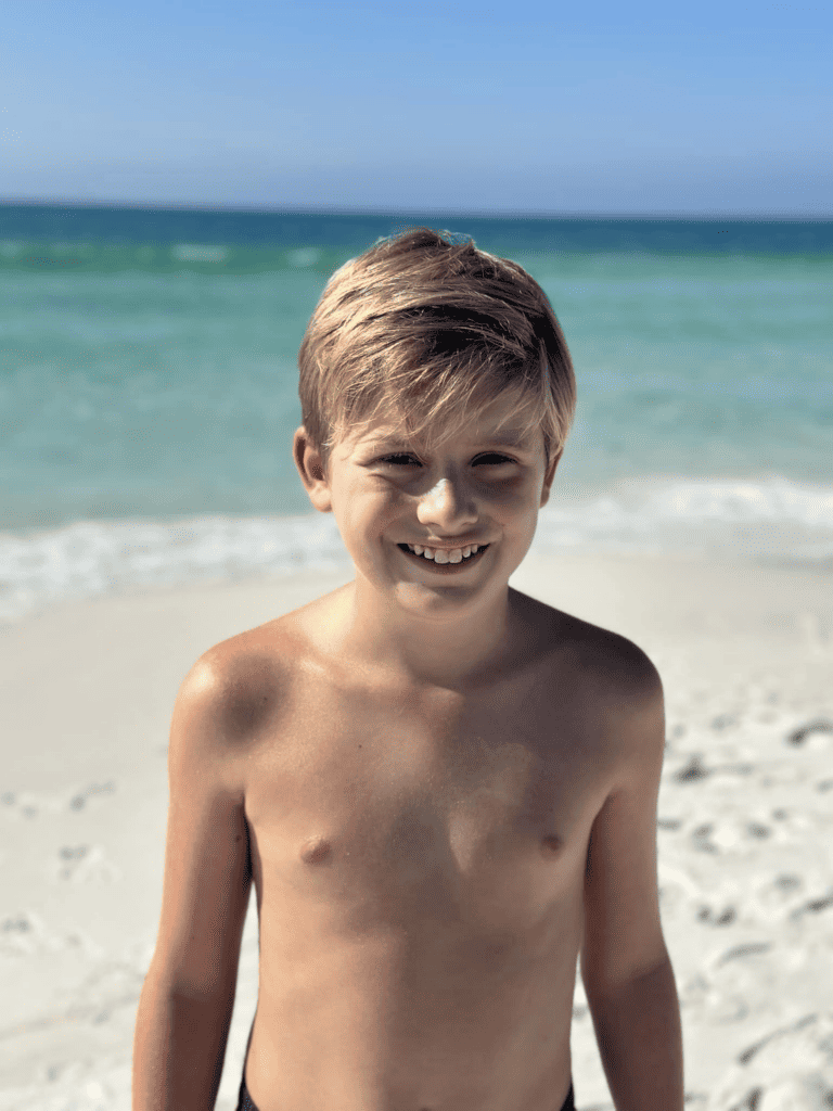 Boy On Beach