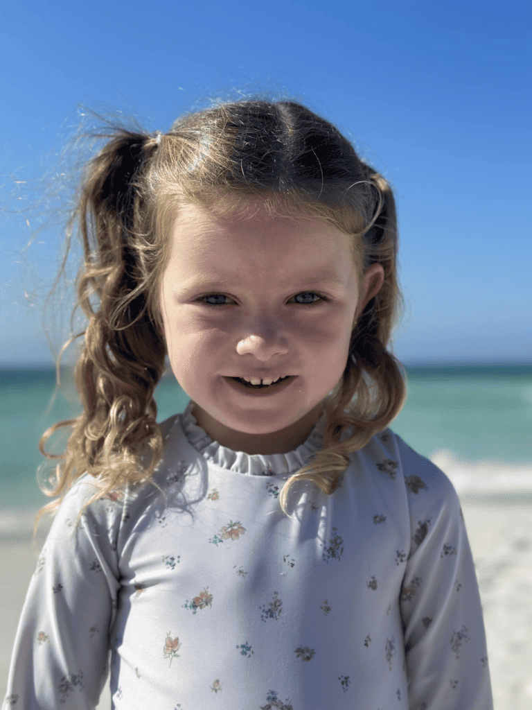 Little Girl On Beach