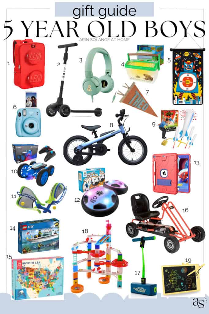 round up of 5 year old boy gift guide 2023