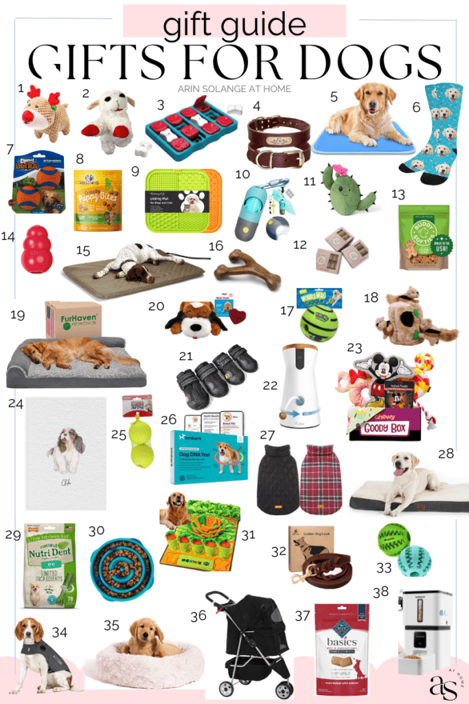 Round up of 2023 gift guide for dogs