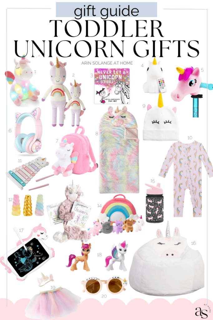 Toddler unicorn gift guide 2023 round up