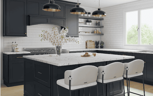 Grey modern kitchen