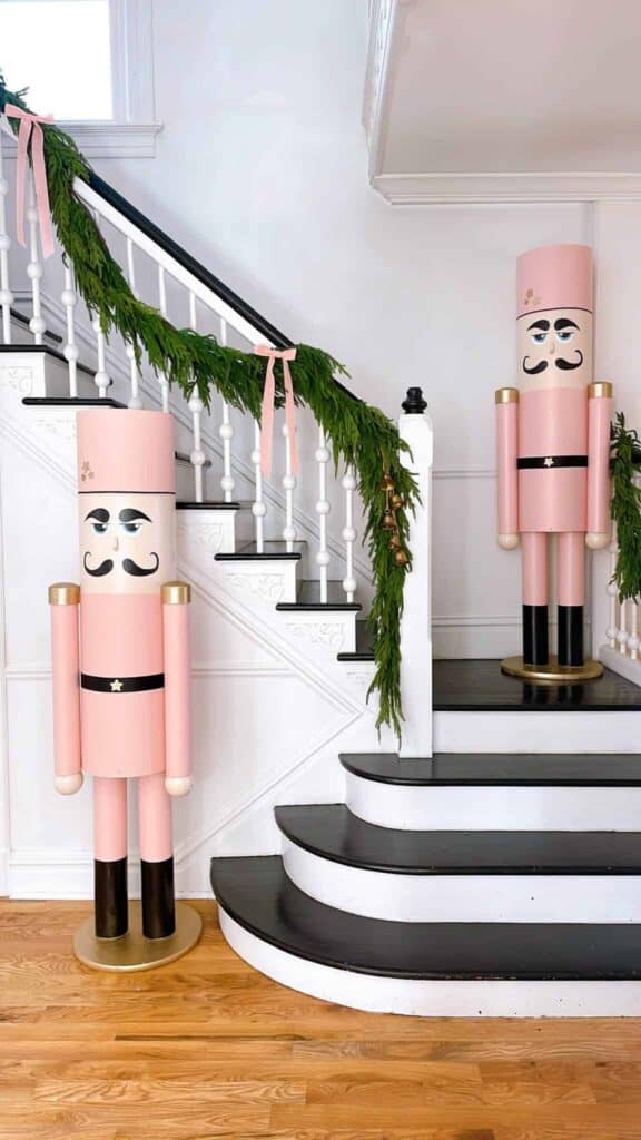 Diy lifesize nutcrackers in pink