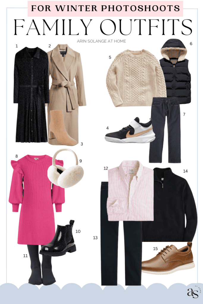 Family Photoshoot Outfit Ideas To Wear In Winter Round up 1 casual outfits