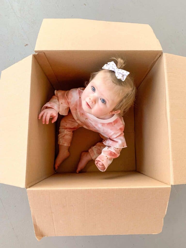 baby in a box