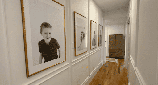 panel hallway portraits