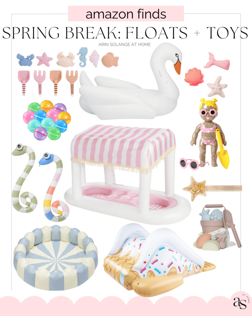 spring break floats and toys