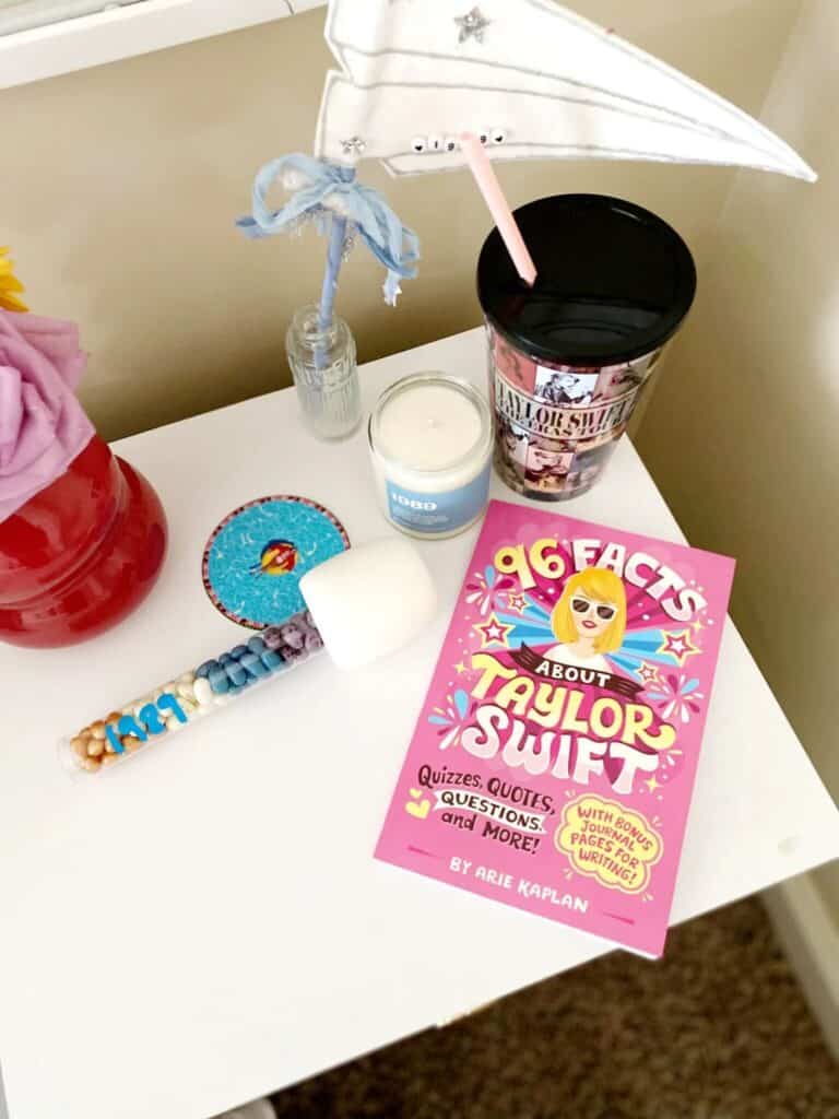 Swiftie Gift Ideas - Taylor Swit book, candle, and decor